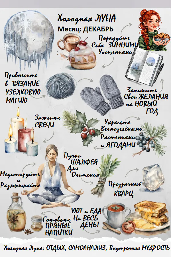 Холодная Луна. Полнолуние. Декабрь