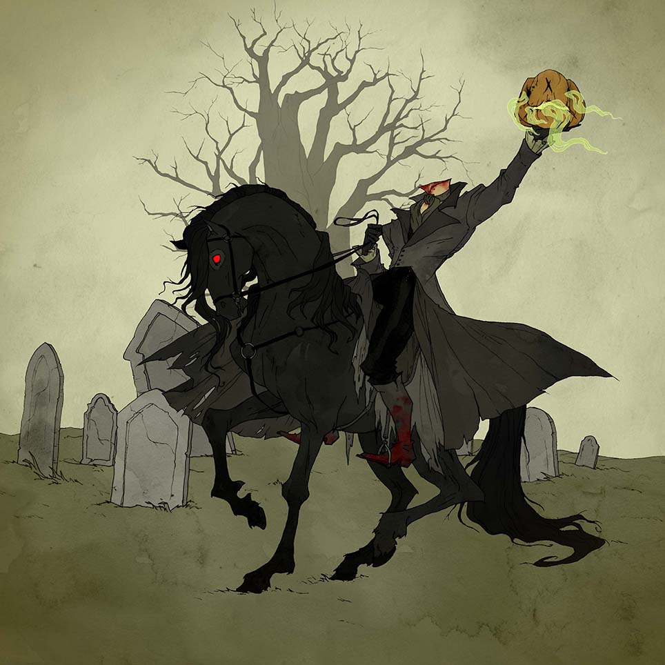 Всадник без головы. Иллюстрация Abigail Larson