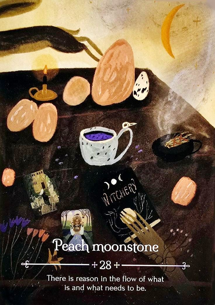 28 – Персиковый Лунный Камень / Seasons of the Witch – Ostara Oracle
