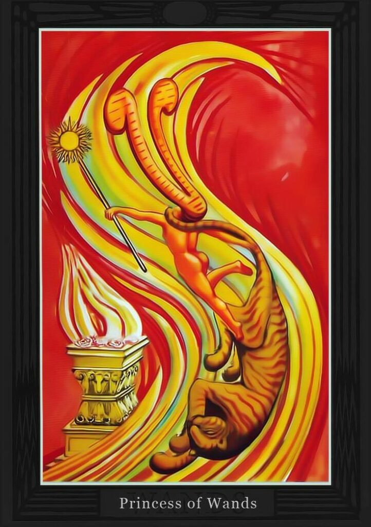 Принцесса Жезлов/ Таро Тота