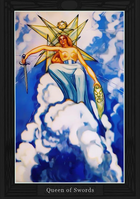 Королева Мечей/ Таро Тота