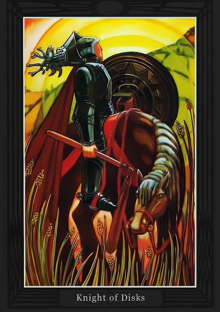 Рыцарь Дисков/ Таро Тота