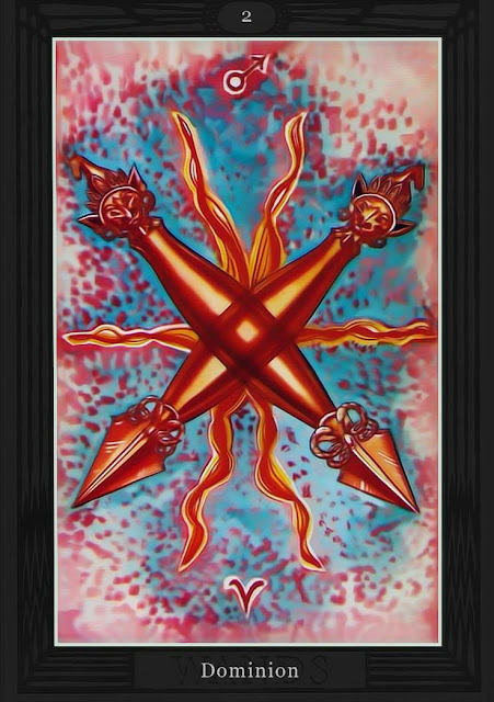 Двойка Жезлов/ Таро Тота