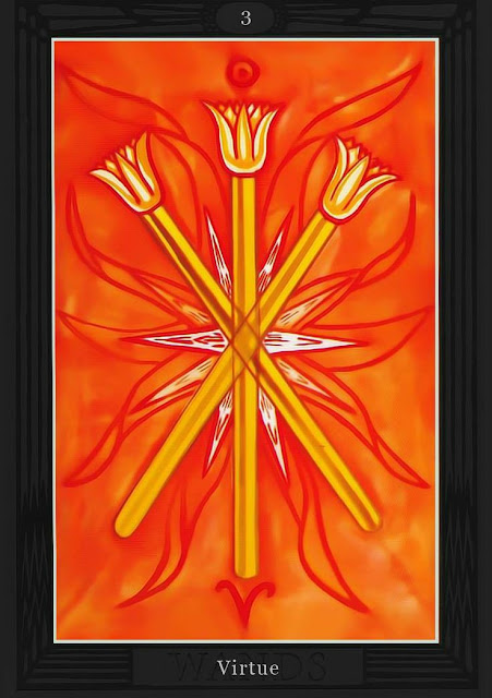 Тройка Жезлов/ Таро Тота