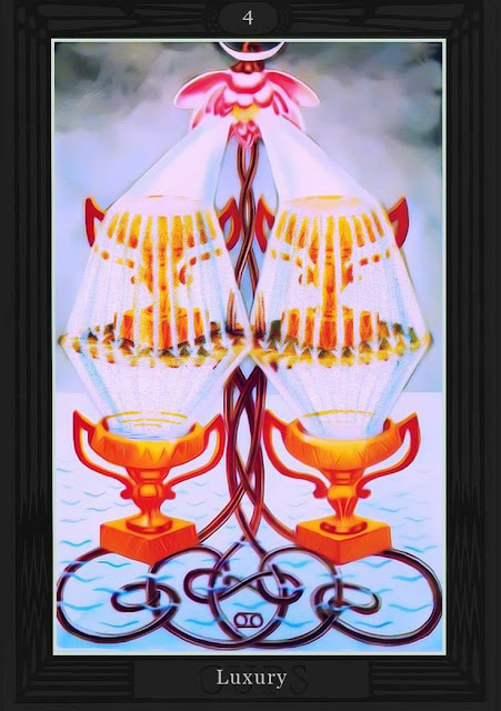 Четвёрка Кубков/ Таро Тота