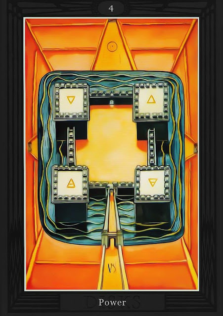 Четвёрка Дисков/ Таро Тота