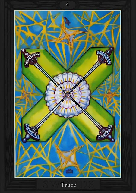 Четвёрка Мечей/ Таро Тота