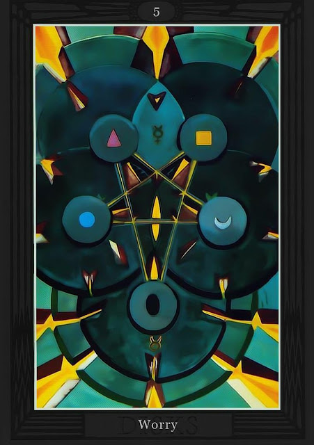 Пятёрка Дисков/ Таро Тота