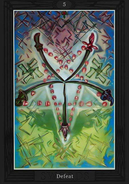 Пятёрка Мечей/ Таро Тота