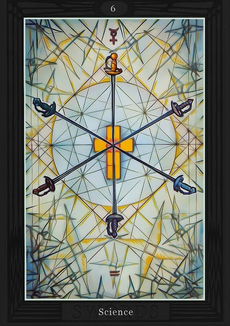 Шестёрка Мечей/ Таро Тота