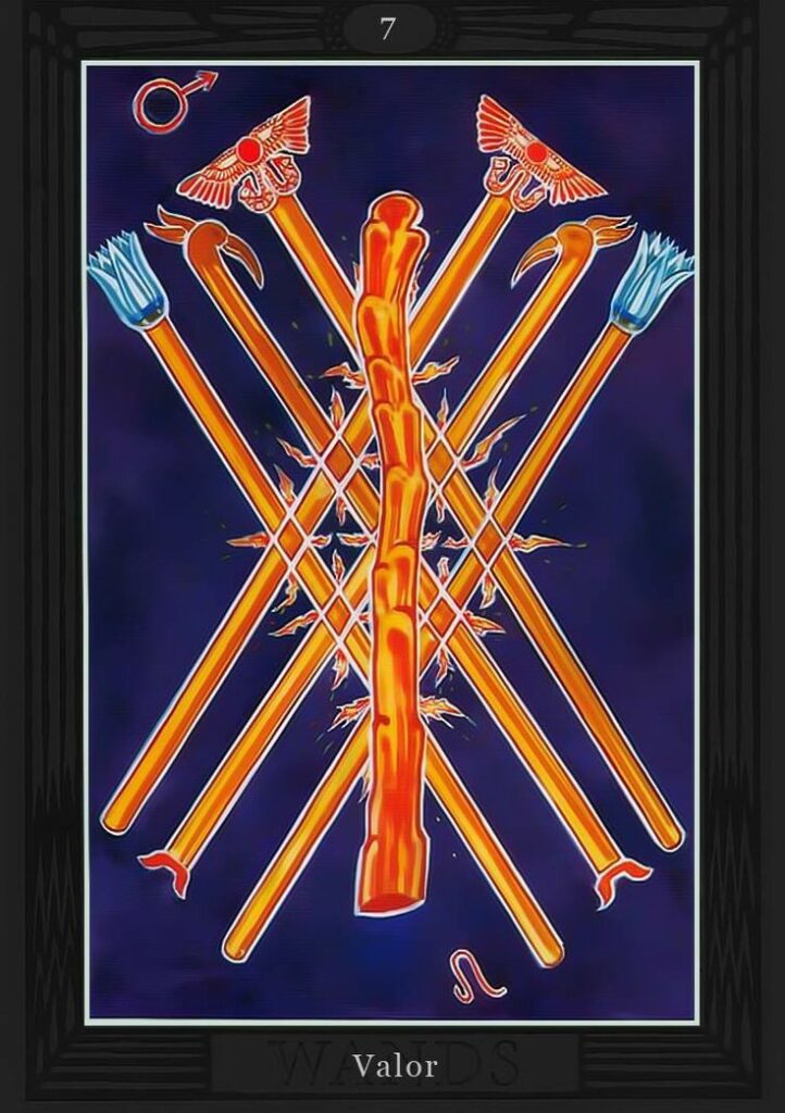 Семёрка Жезлов/ Таро Тота