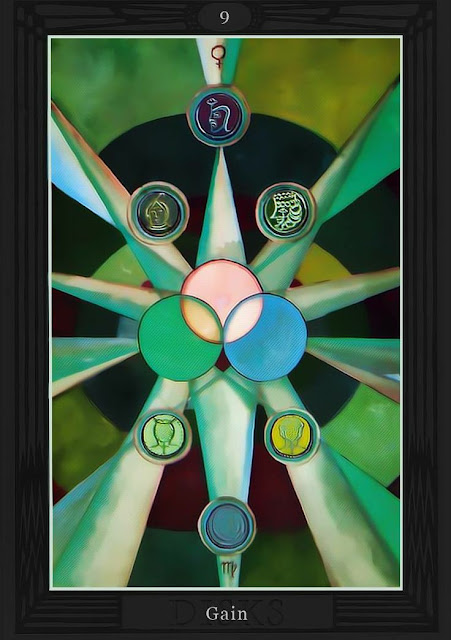 Девятка Дисков/ Таро Тота