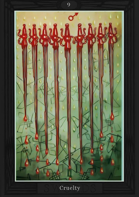 Девятка Мечей/ Таро Тота