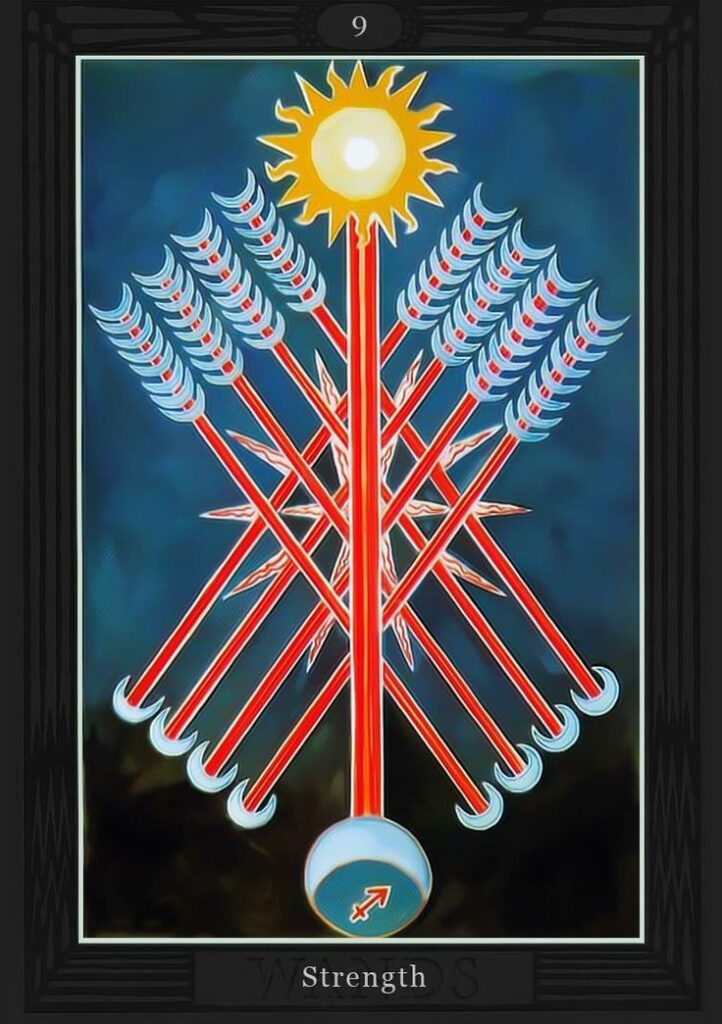 Девятка Жезлов/ Таро Тота