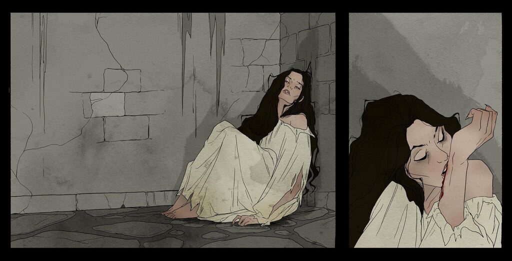 Эржебет Батори в заточении