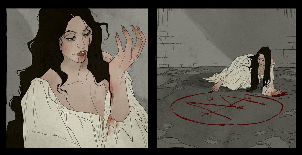 Эржебет Батори в заточении