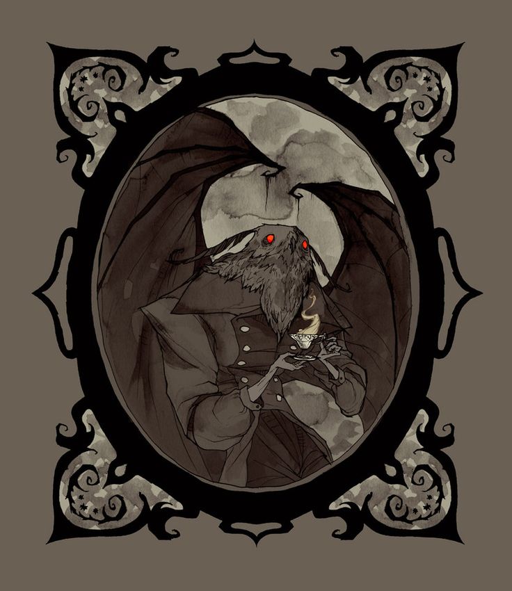 «Человек-Мотылёк». Иллюстрация Abigail Larson