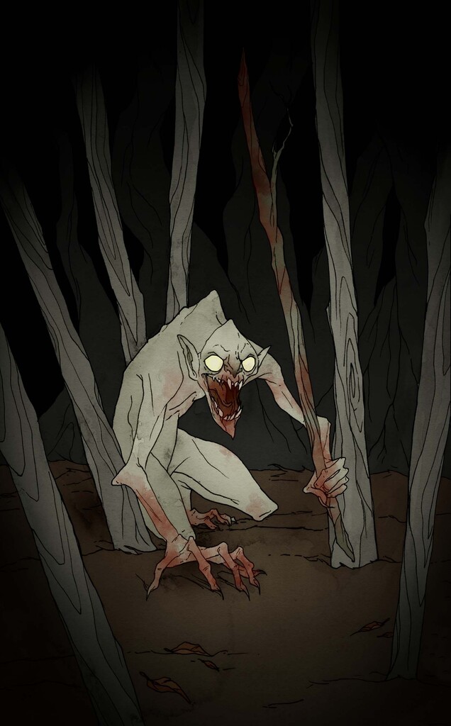 Семёрка Жезлов. Иллюстрация Abigail Larson