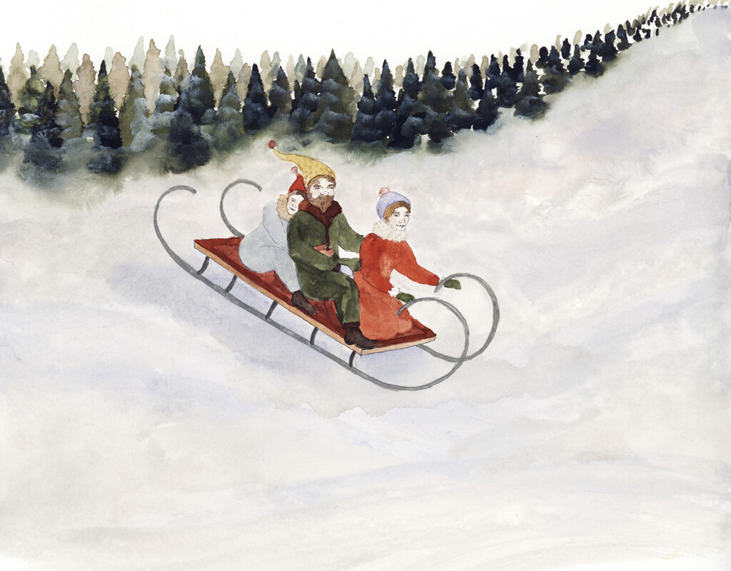 Катание на санях