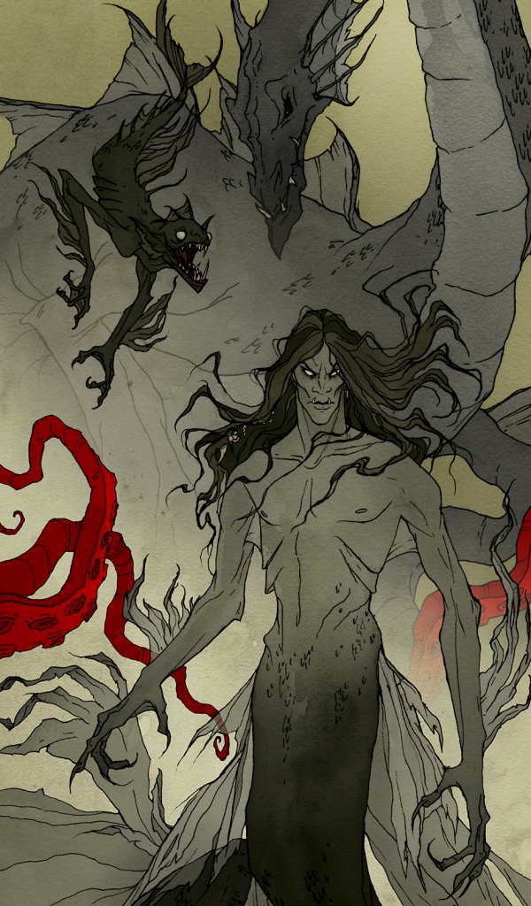 Horror Tarot. King of Cups