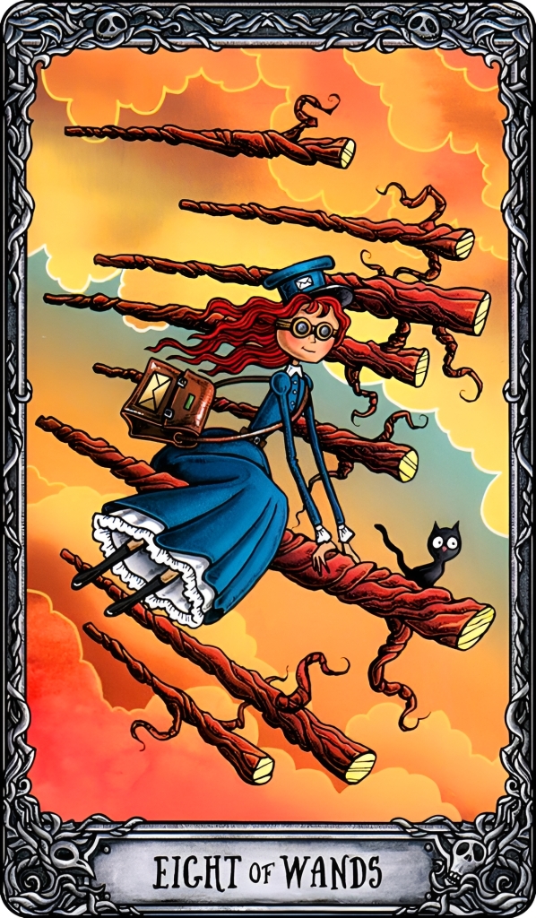 Восьмёрка Жезлов/ Таро Тёмный Особняк