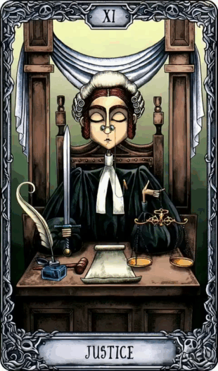 Правосудие/ Таро Тёмный Особняк