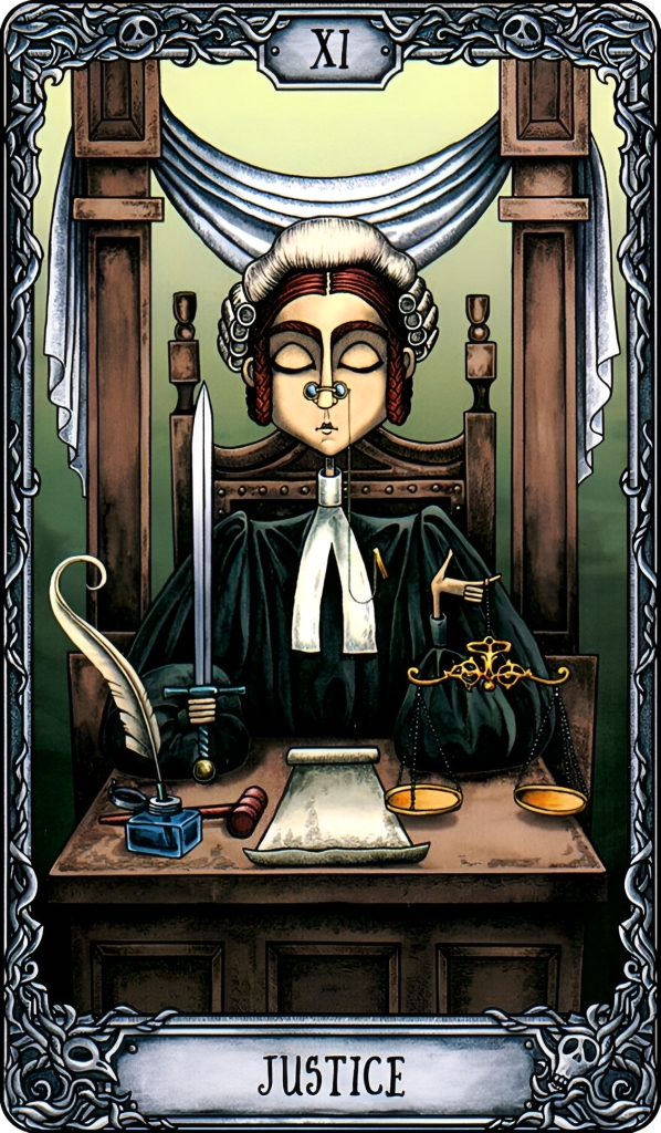 Правосудие/ Таро Тёмный Особняк