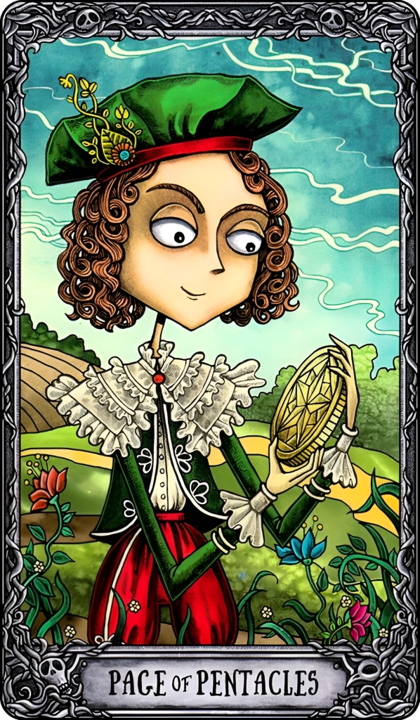 Паж Пентаклей/ Таро Тёмный Особняк