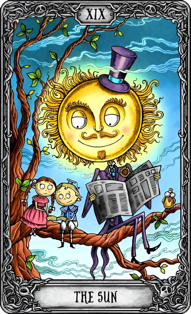 Карта Солнце в Таро Тёмный особняк