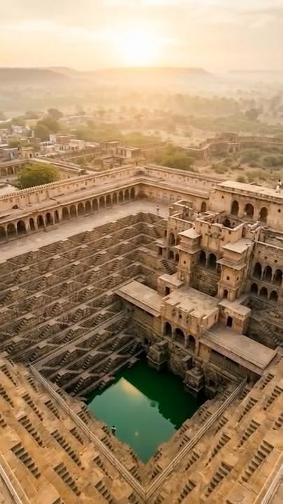 Ступенчатый колодец Чанд-Баори в Индии