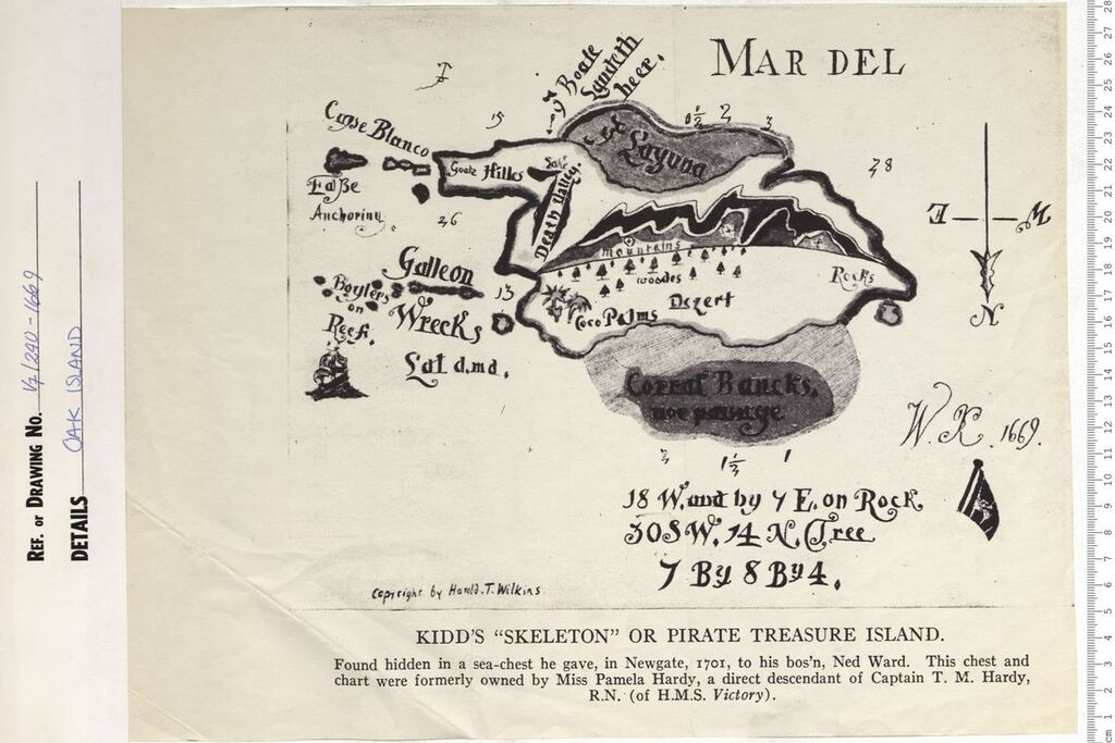 Карта острова Скелетов