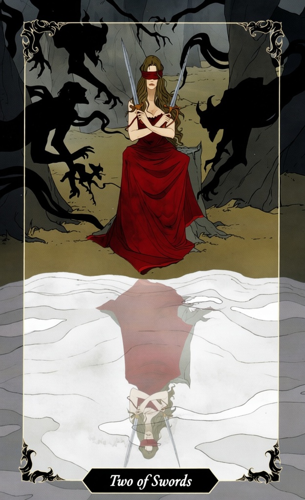 Двойка Мечей/ Dark Wood Tarot