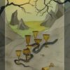 Восьмёрка Кубков/ Dark Wood Tarot Восьмёрка Кубков/ Dark Wood Tarot