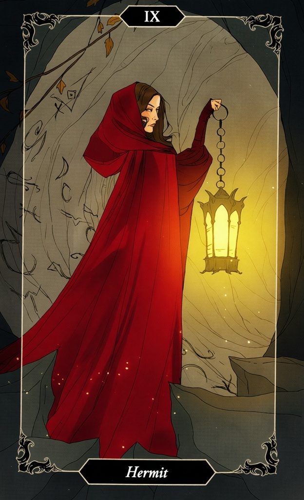 Отшельник/ Dark Wood Tarot