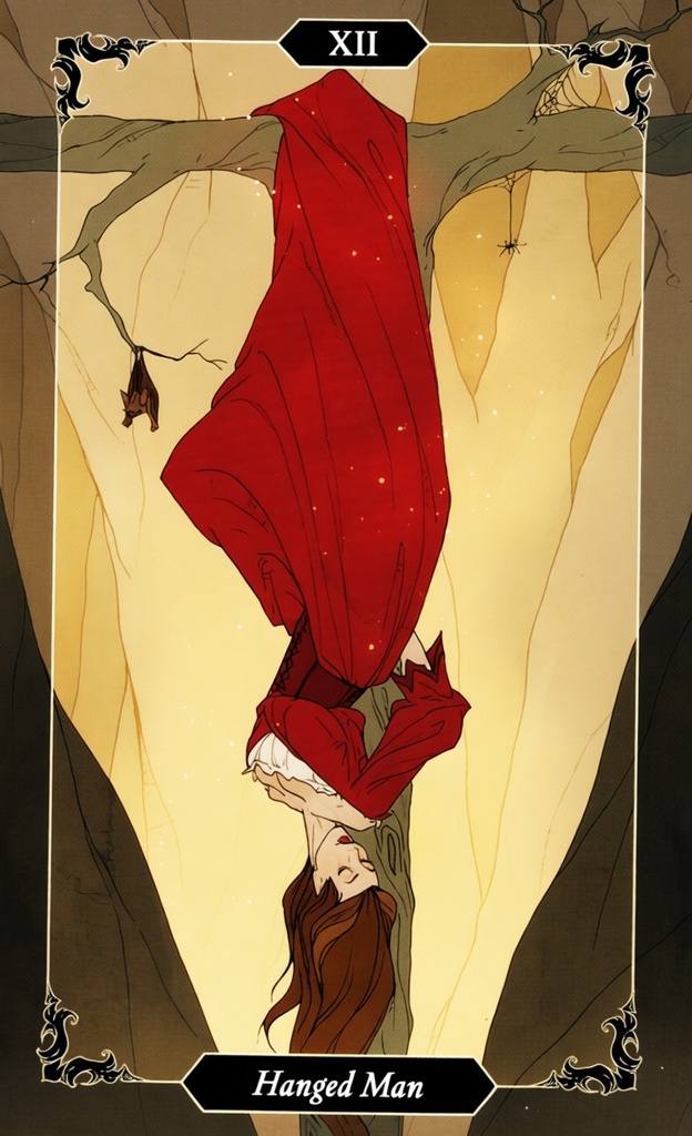 Повешенный/ Dark Wood Tarot