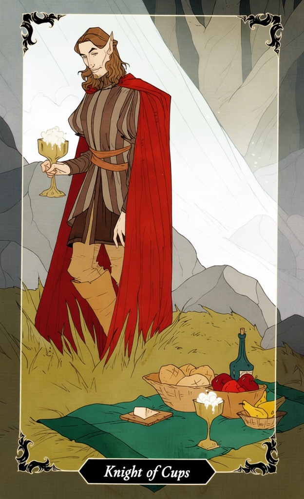 Рыцарь Кубков/ Dark Wood Tarot
