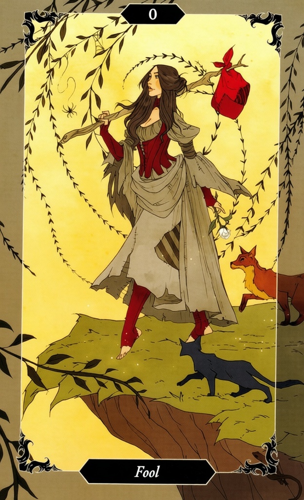 Шут/ Dark Wood Tarot