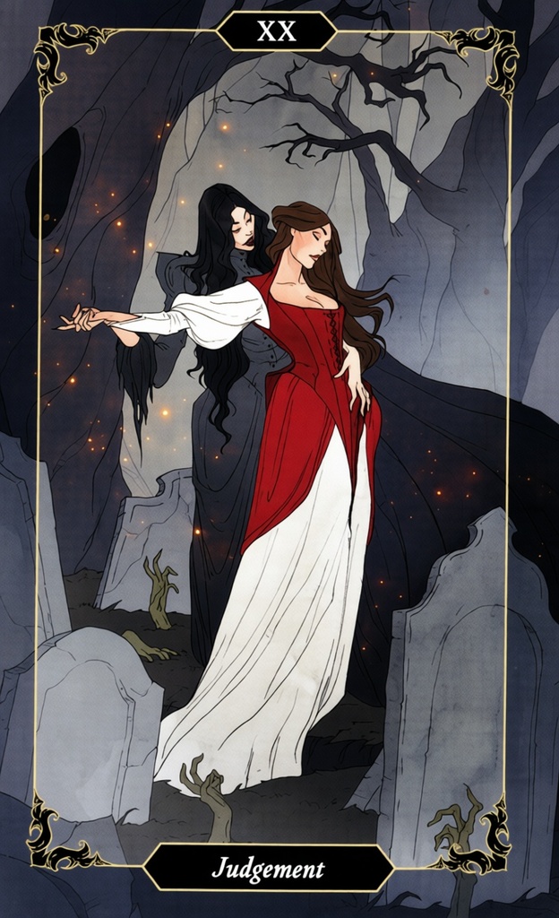 Суд/ Dark Wood Tarot