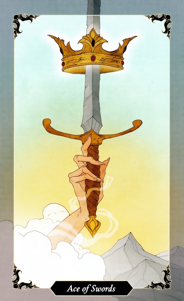 Туз Мечей/ Dark Wood Tarot